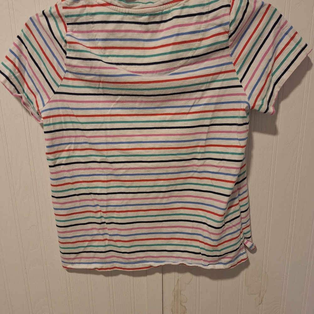 Colorful Striped Short Sleeve Tee - Picture 5 of 10